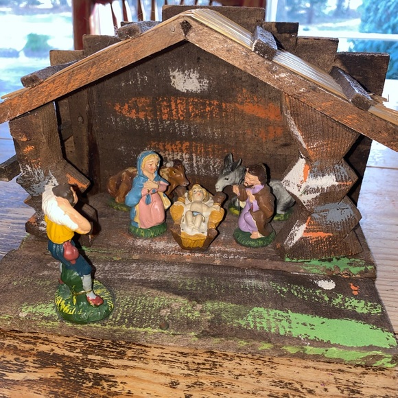 Vintage Christmas nativity fold out hinged made in Italy 🇮🇹 - Picture 1 of 6